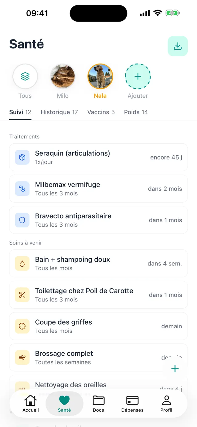 Écran 2 de l'application Animoo