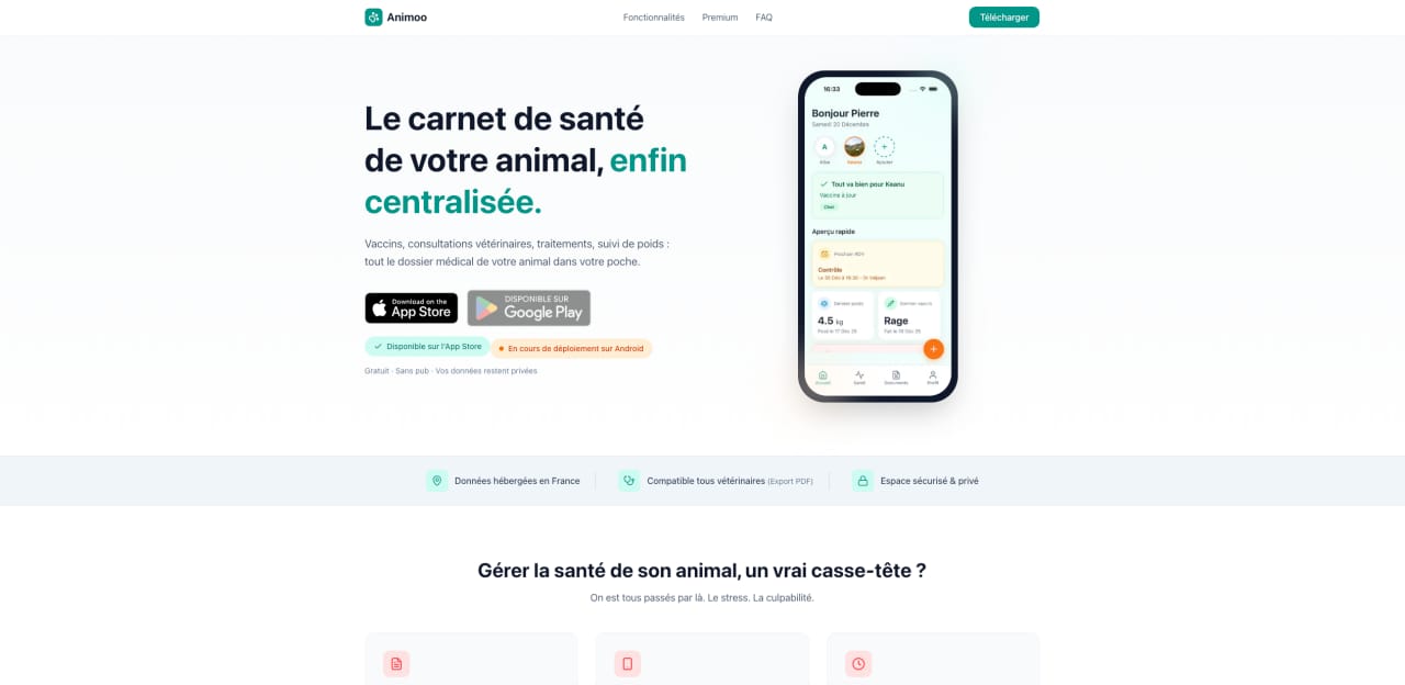 Pierre HERAUD - Projet Animoo