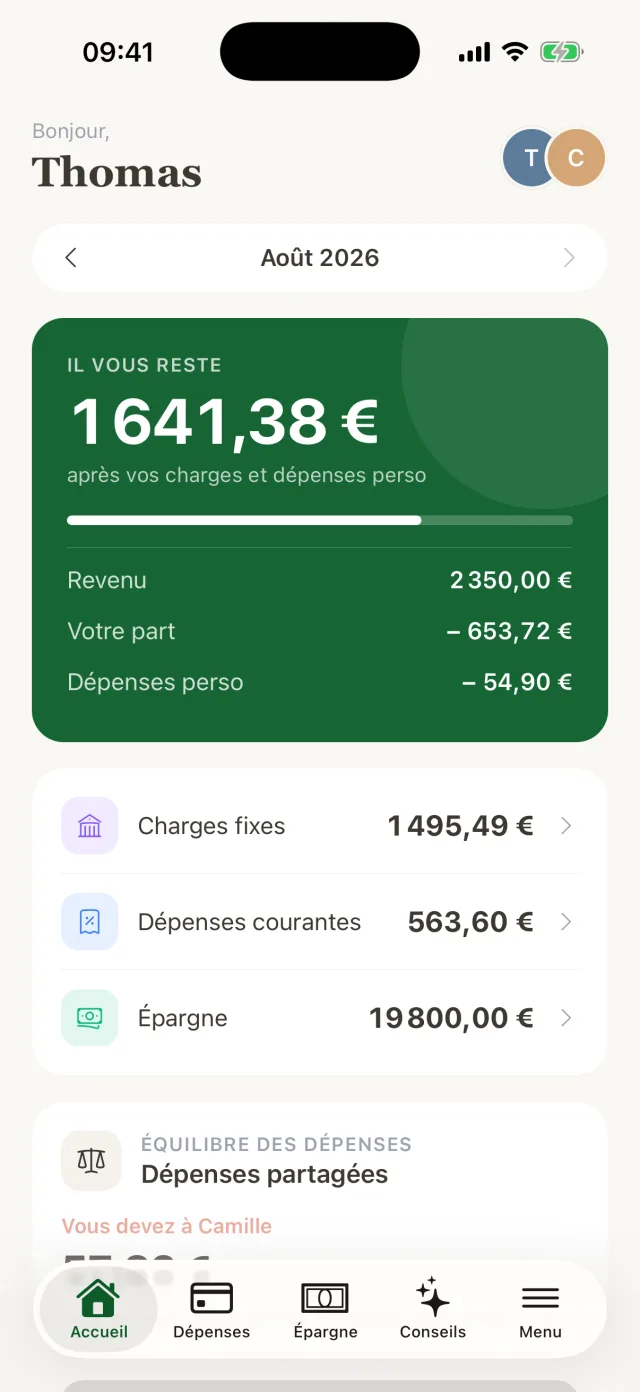 Écran 1 de l'application Qita