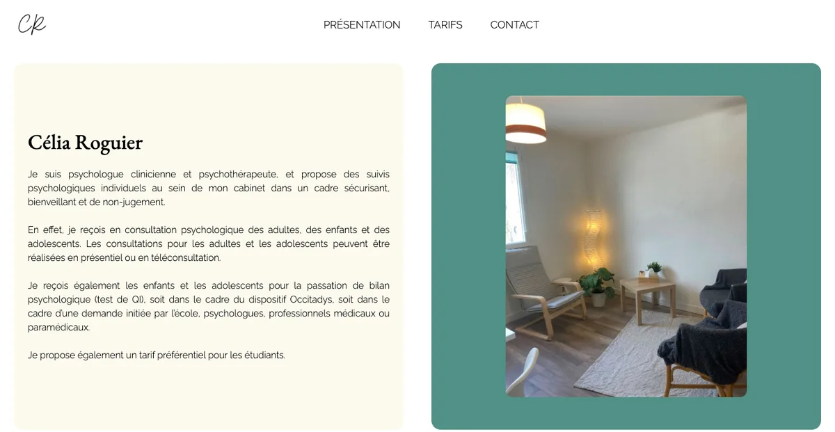 Aperçu du projet Célia Roguier