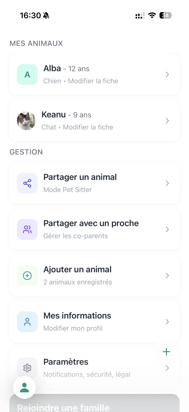 Écran 5 de l'application Animoo