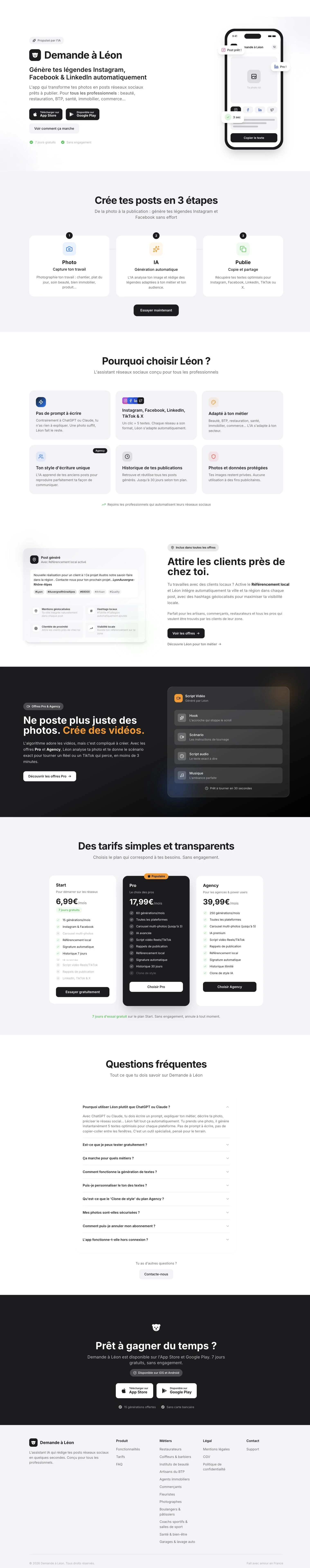 Aperçu de Demande à Léon