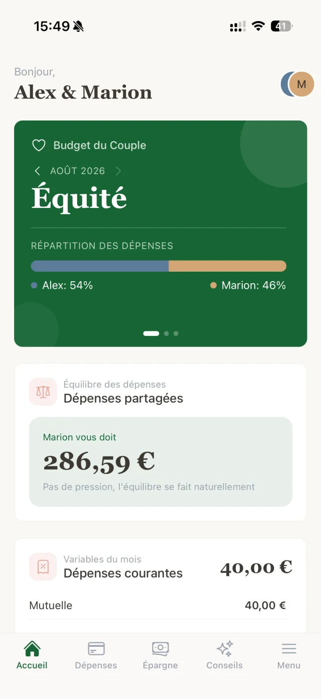 Écran 1 de l'application Qita