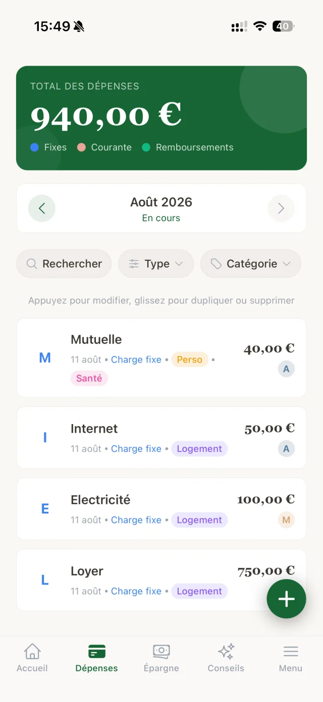 Écran 3 de l'application Qita