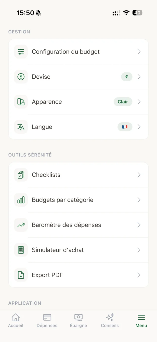Écran 6 de l'application Qita