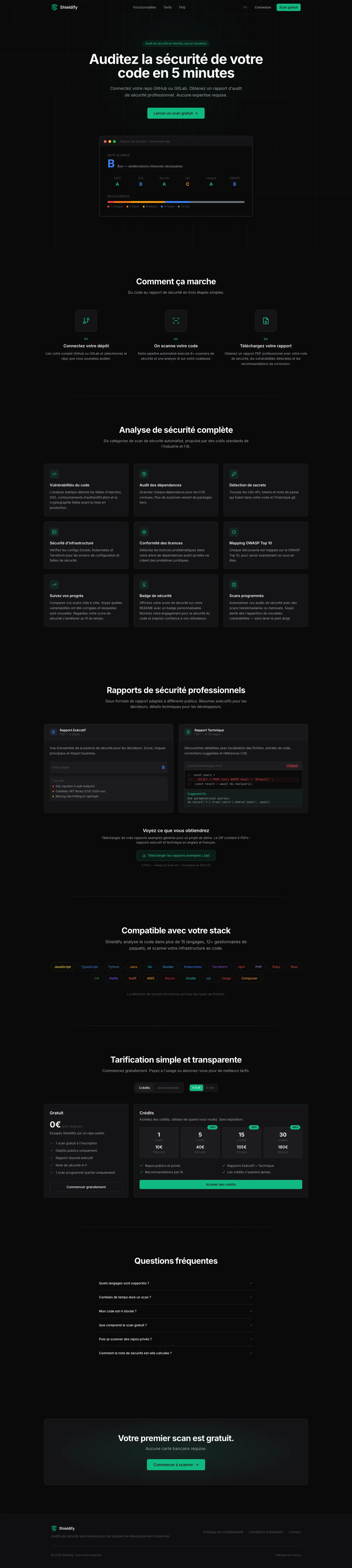 Aperçu de Shieldify